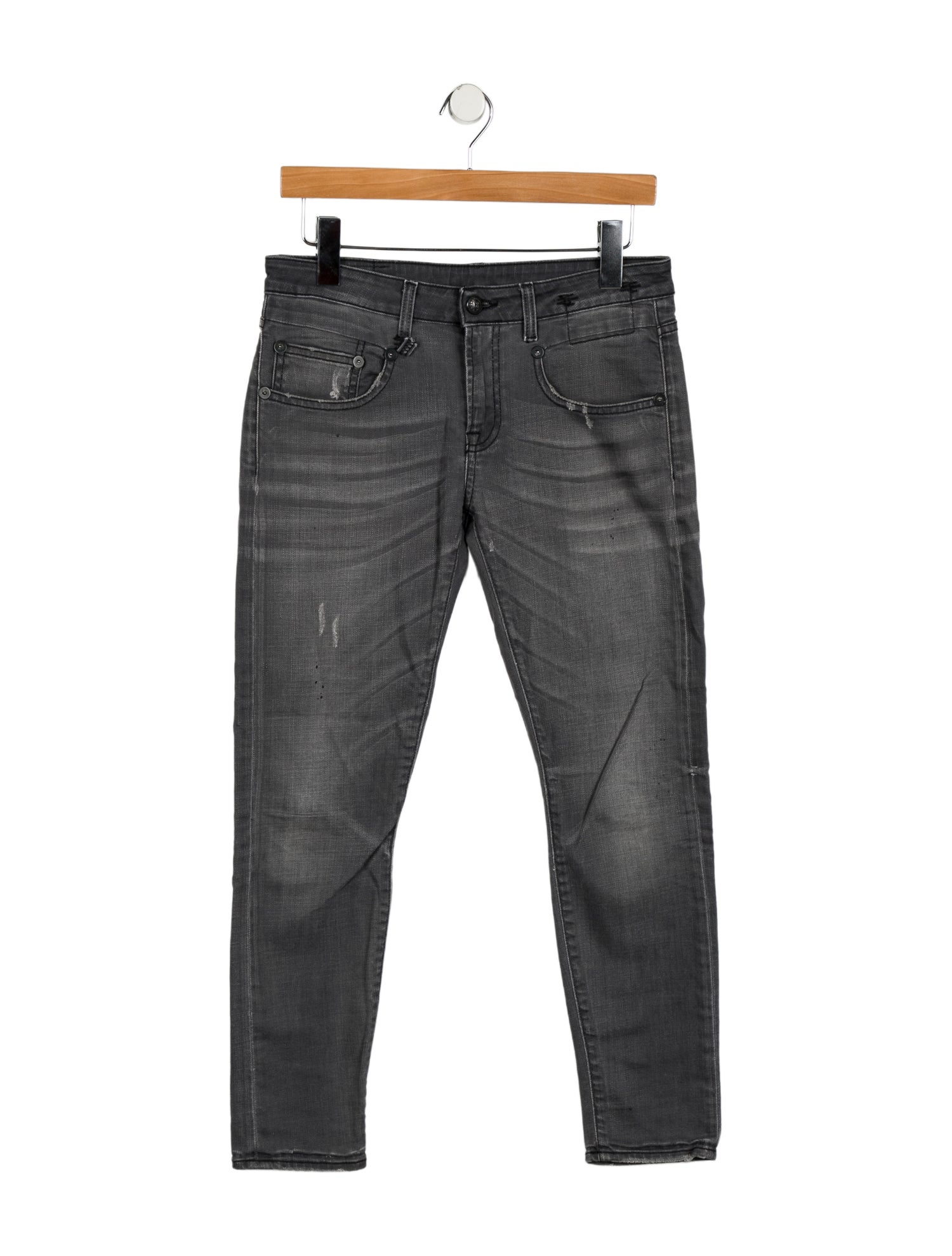 R13 Mid-Rise Skinny Leg Jeans