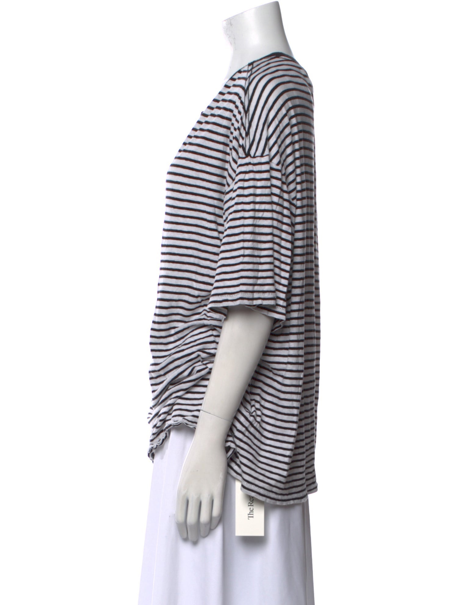 R13 Striped Scoop Neck T-Shirt