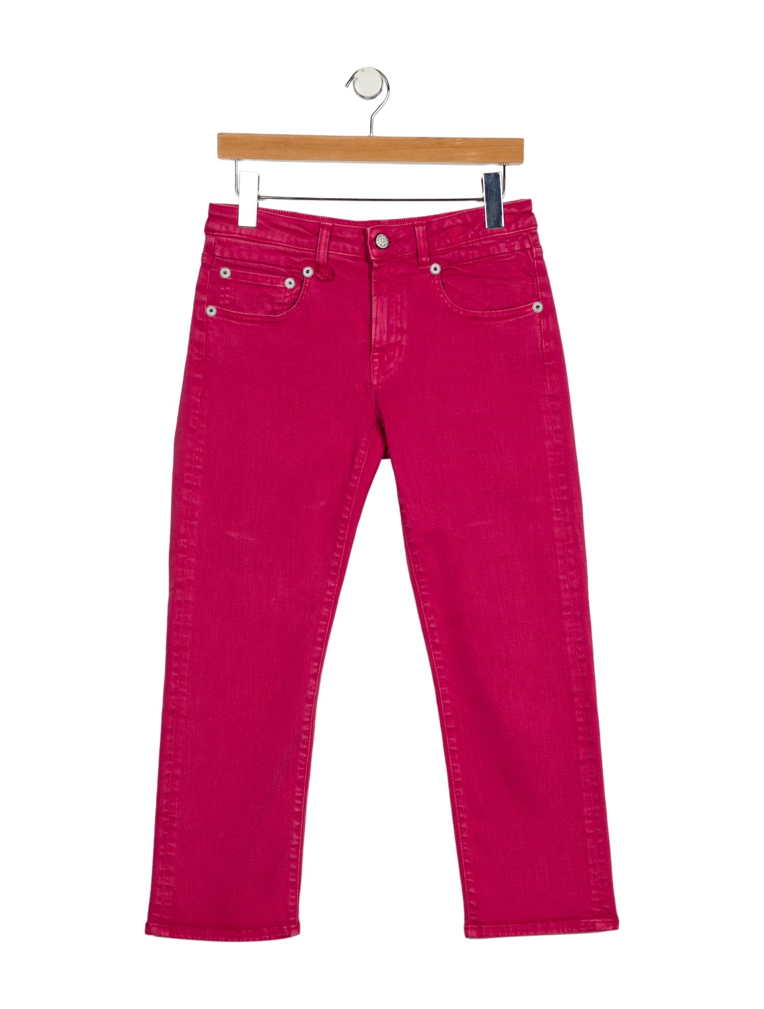 R13 Mid-Rise Straight Leg Jeans