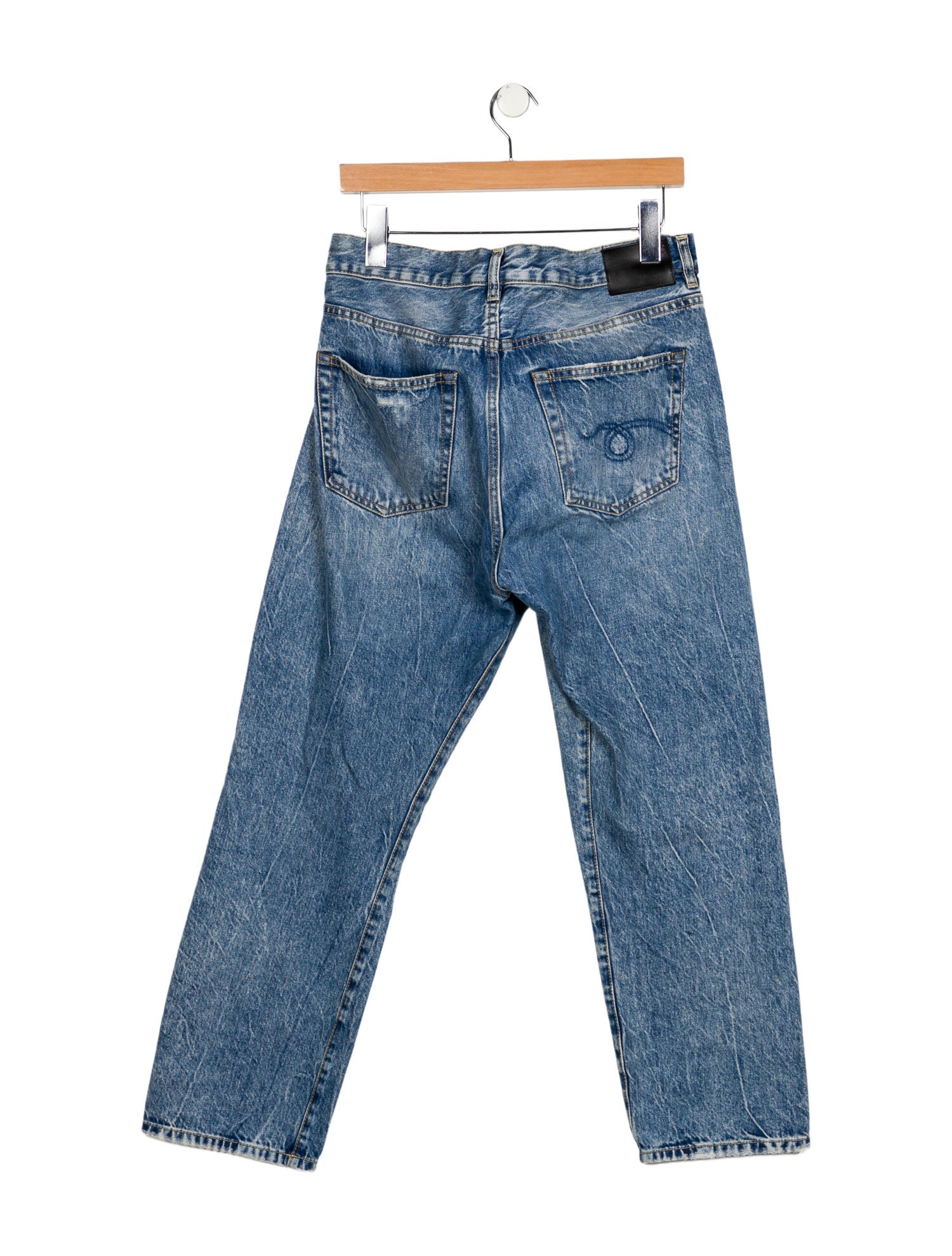 R13 High-Rise Straight Leg Jeans