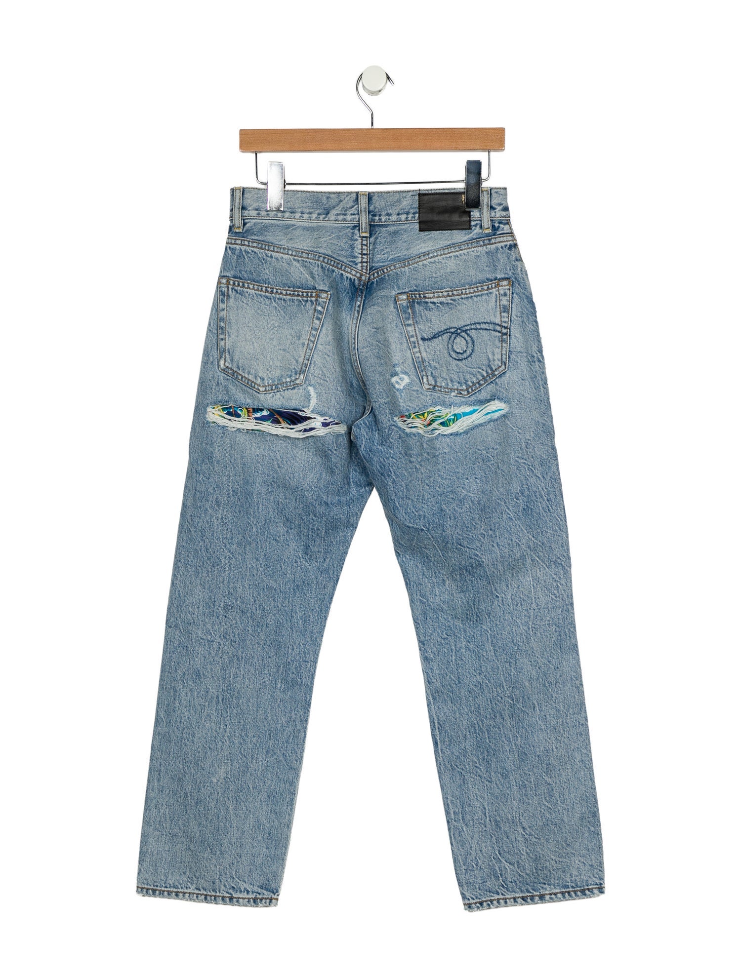 R13 High-Rise Straight Leg Jeans