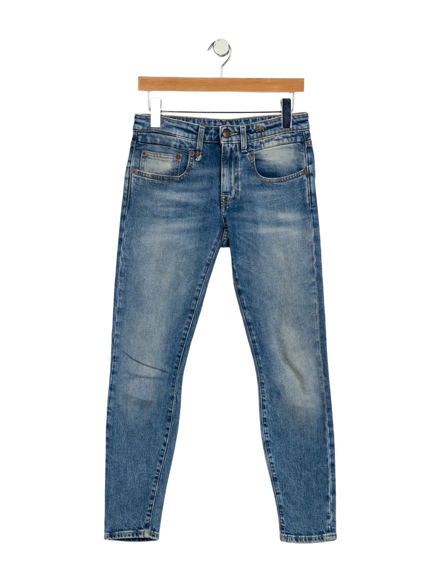 R13 Mid-Rise Skinny Leg Jeans