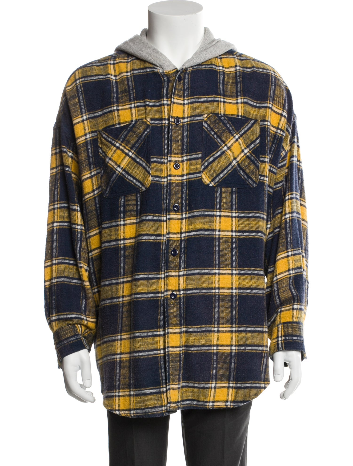 R13 Plaid Print Long Sleeve Shirt