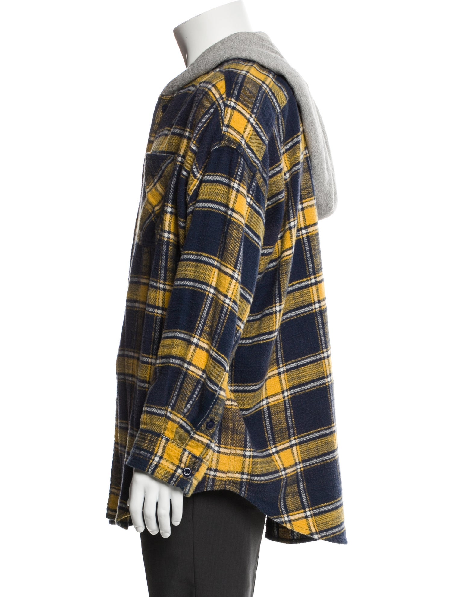 R13 Plaid Print Long Sleeve Shirt
