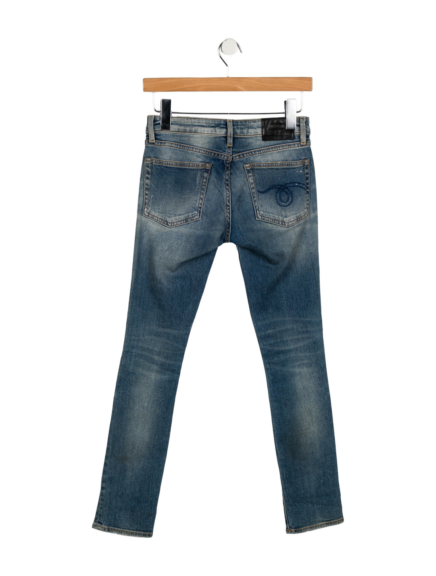 R13 Low-Rise Skinny Leg Jeans