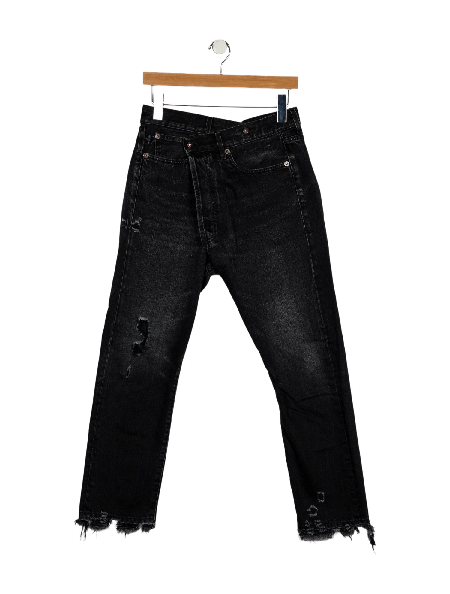 R13 High-Rise Straight Leg Jeans