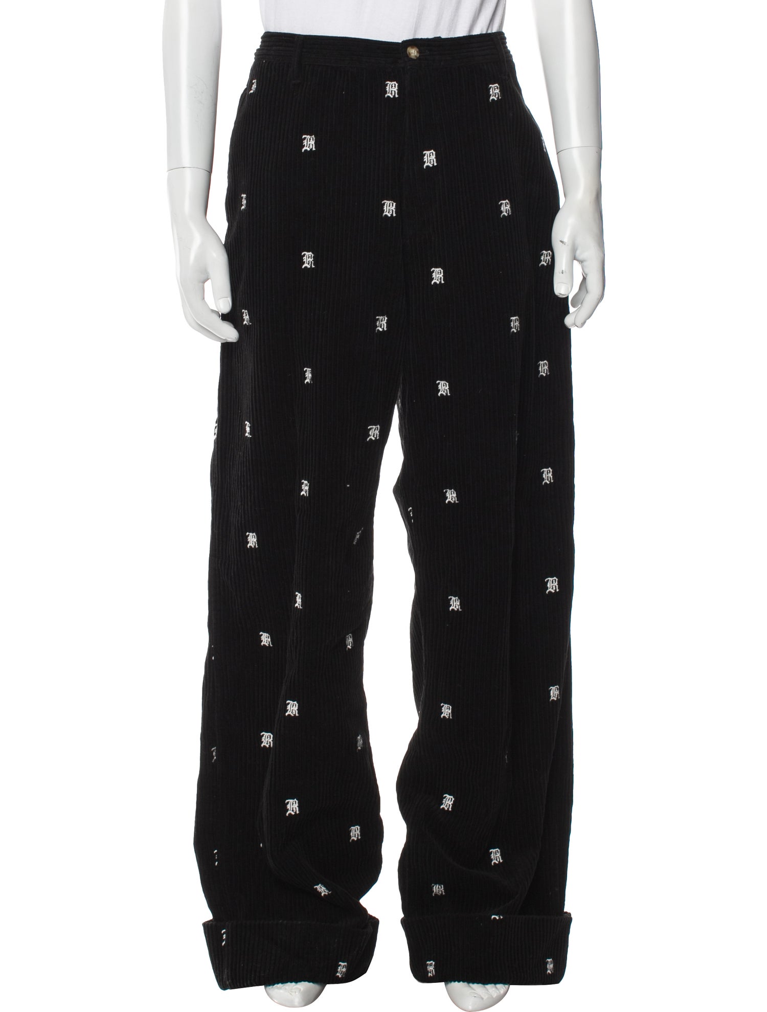 R13 Graphic Print Corduroy Pants