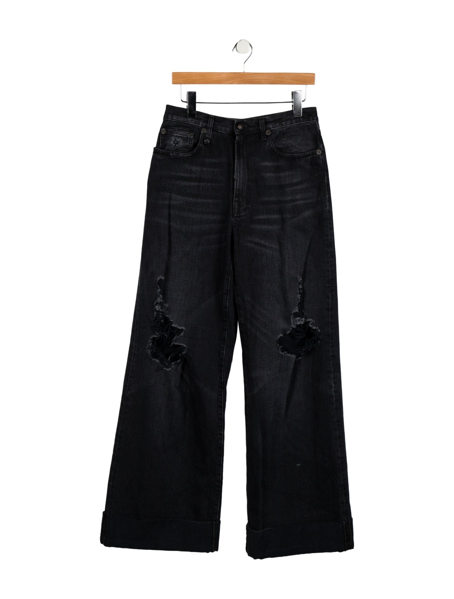 R13 High-Rise Wide Leg Jeans
