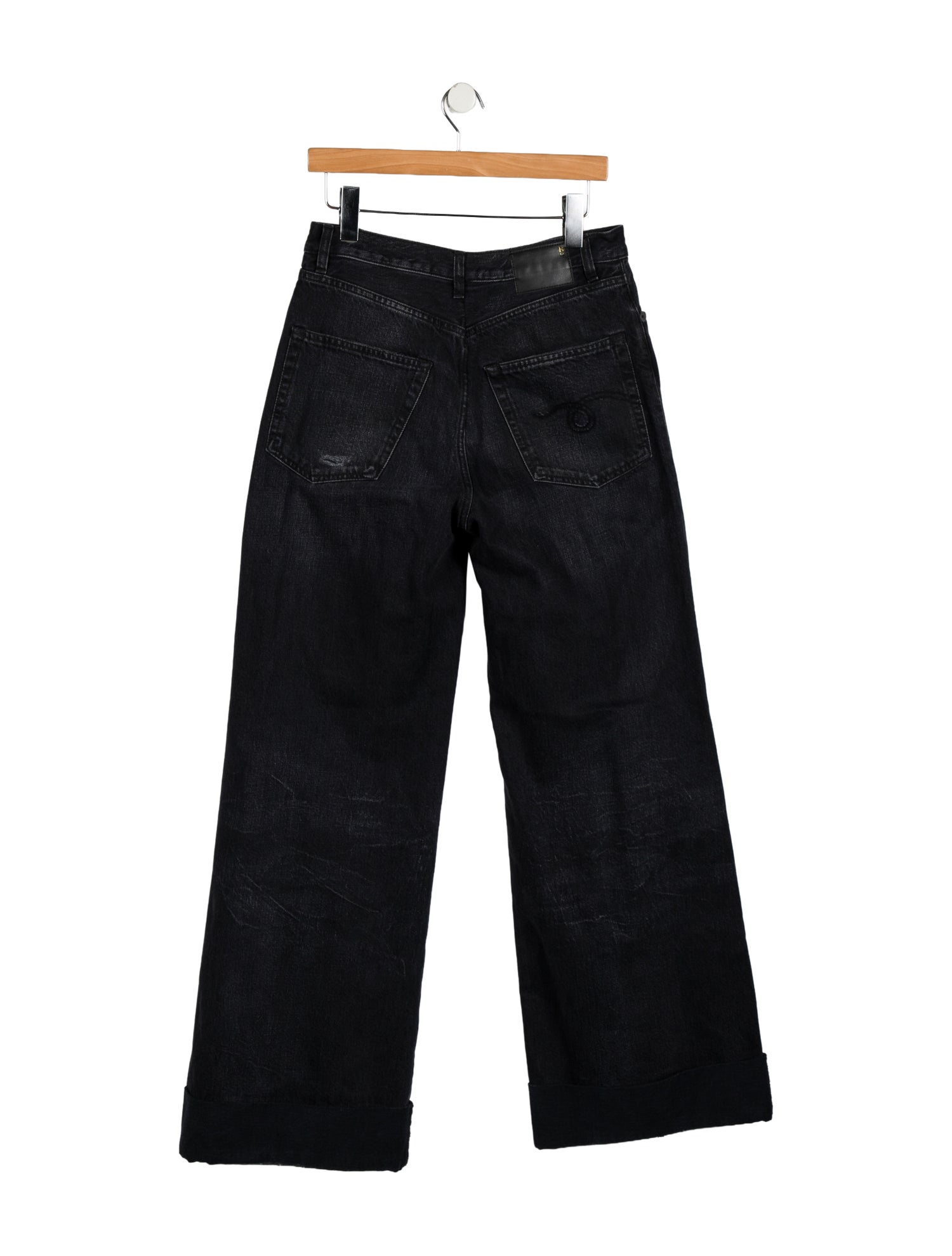 R13 High-Rise Wide Leg Jeans