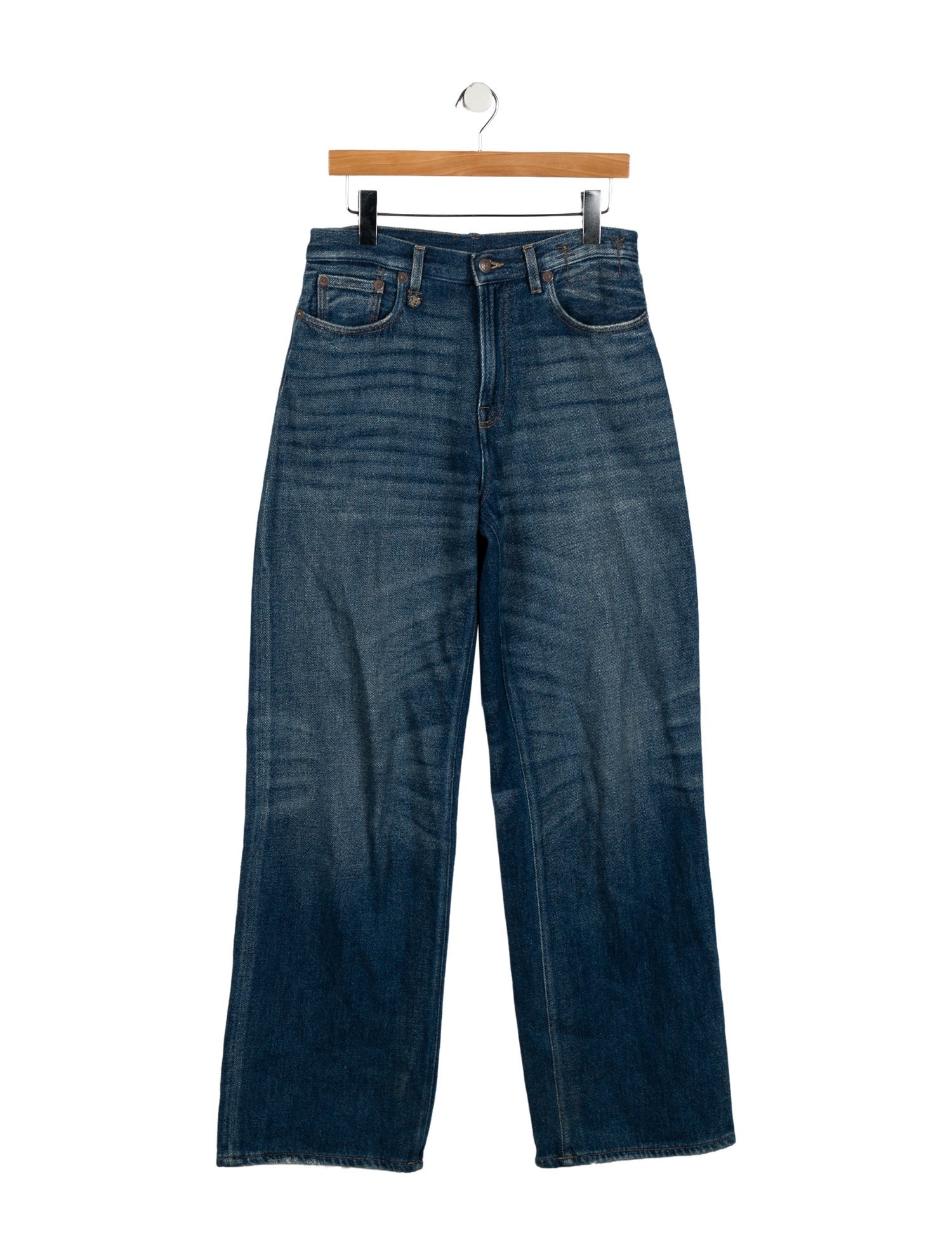 R13 High-Rise Wide Leg Jeans