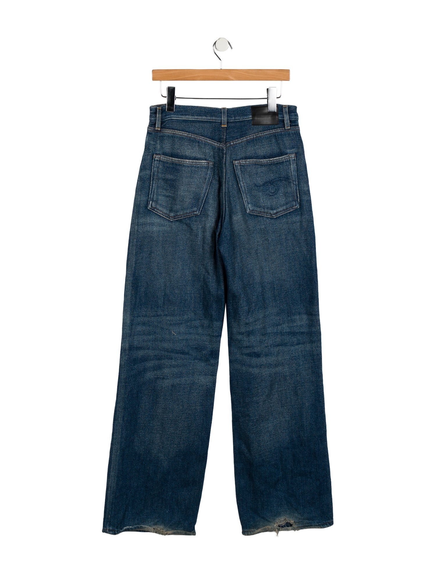 R13 High-Rise Wide Leg Jeans