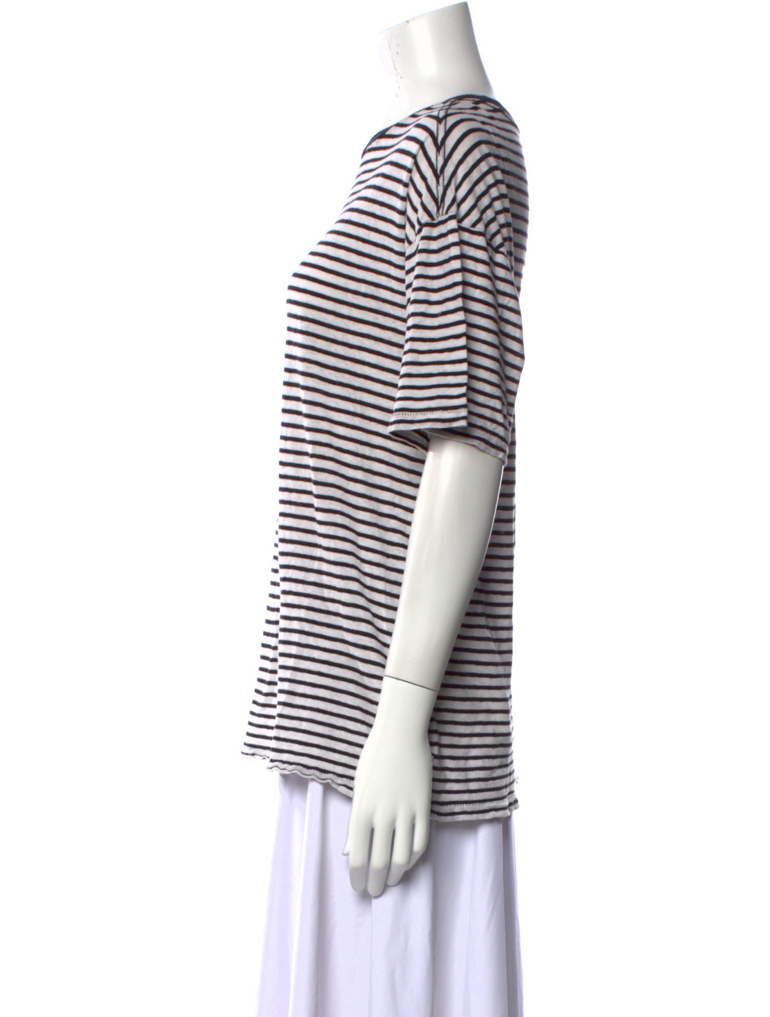 R13 Striped Crew Neck T-Shirt