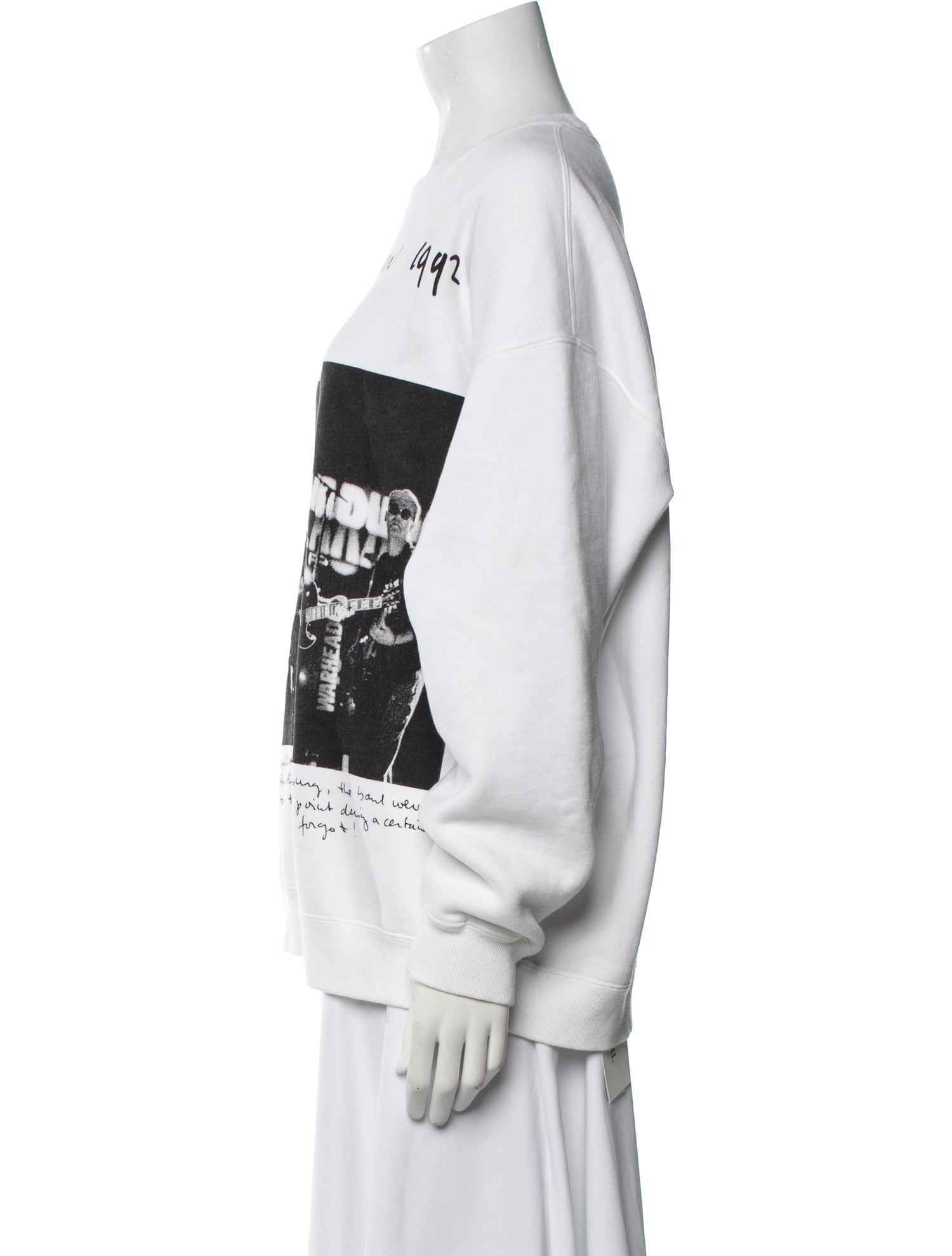 R13 Graphic Print Crew Neck Sweatshirt