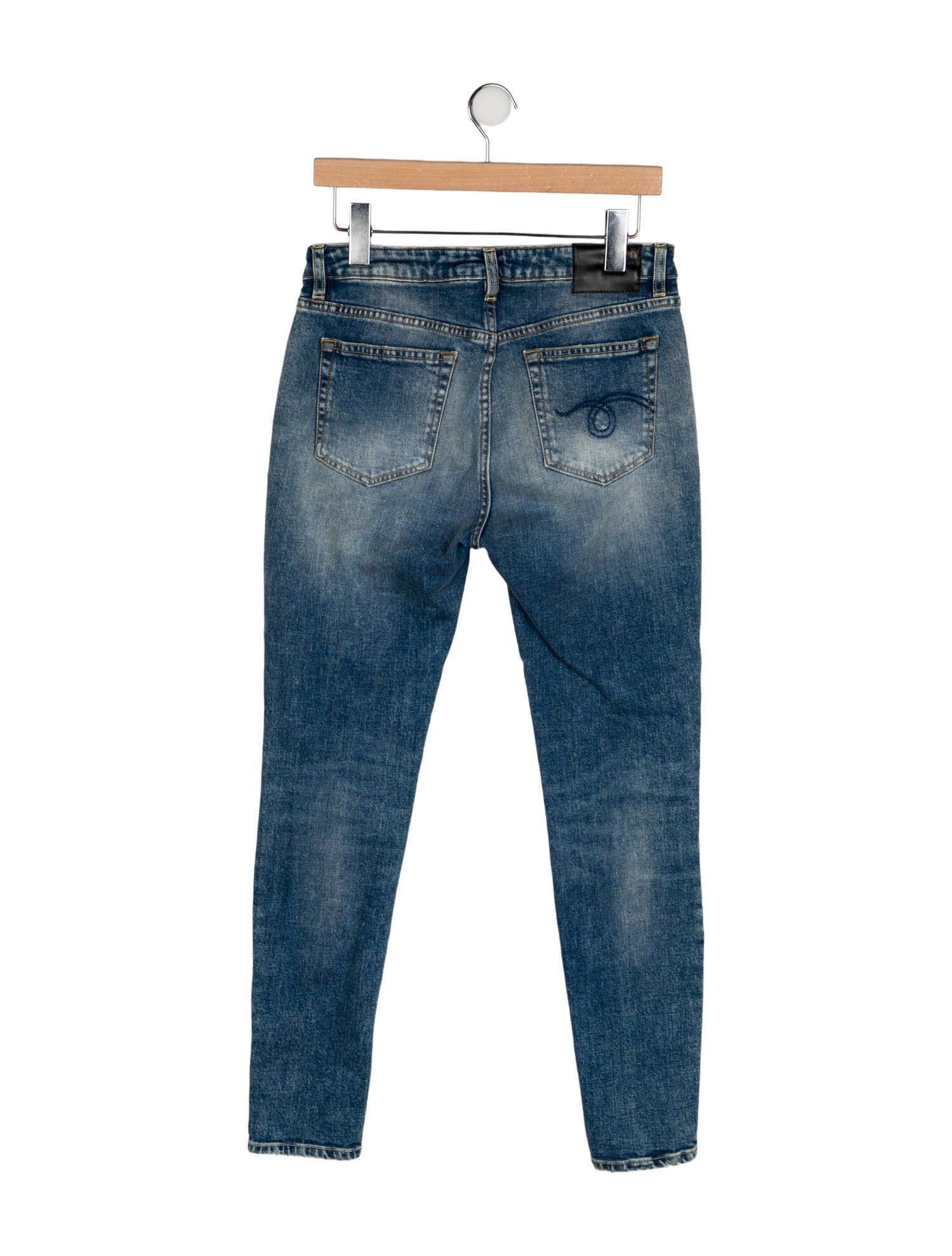 R13 Mid-Rise Skinny Leg Jeans