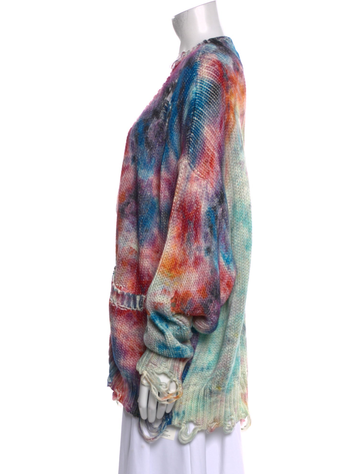 R13 Printed V-Neck Sweater w/ Tags