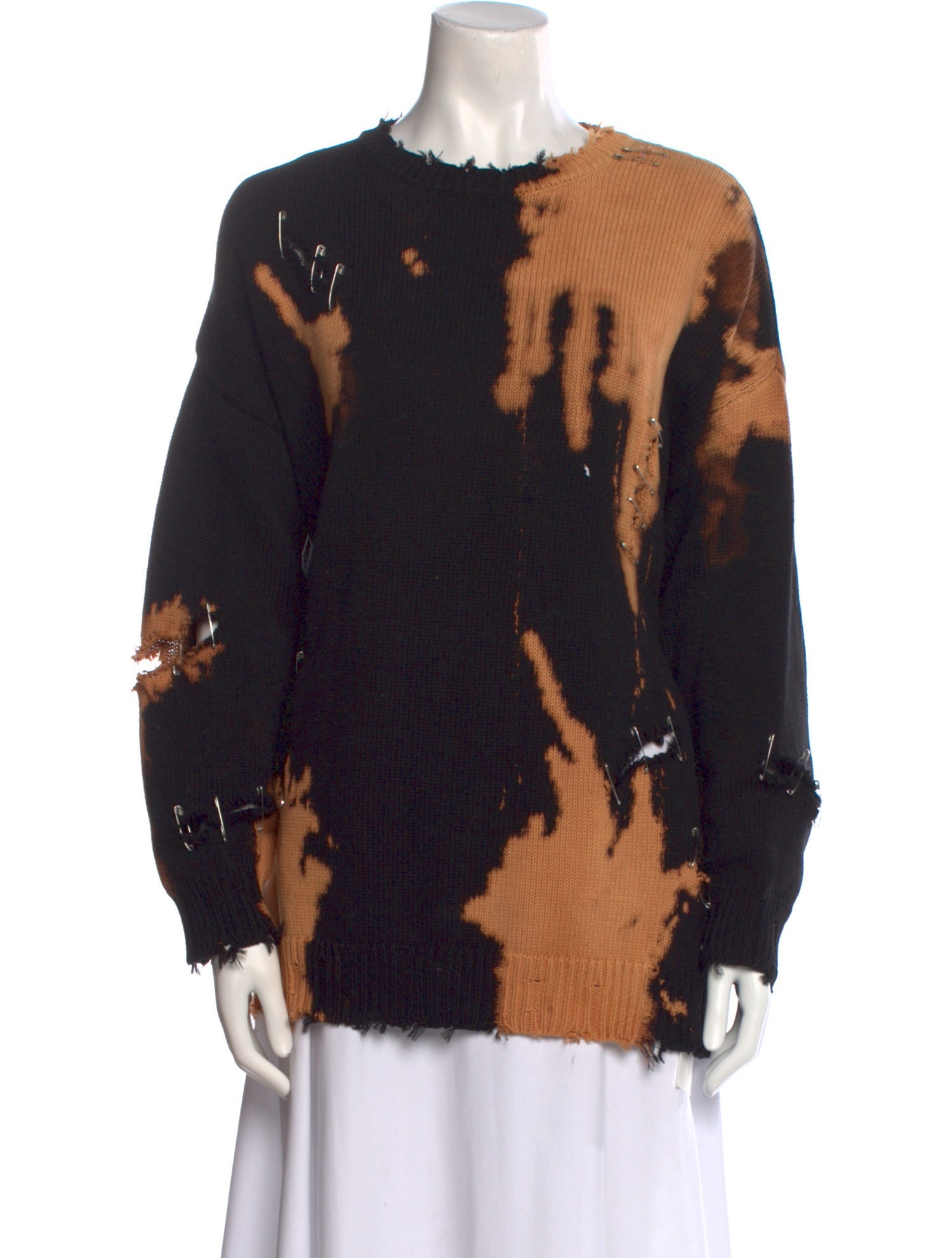 R13 Printed Crew Neck Sweater