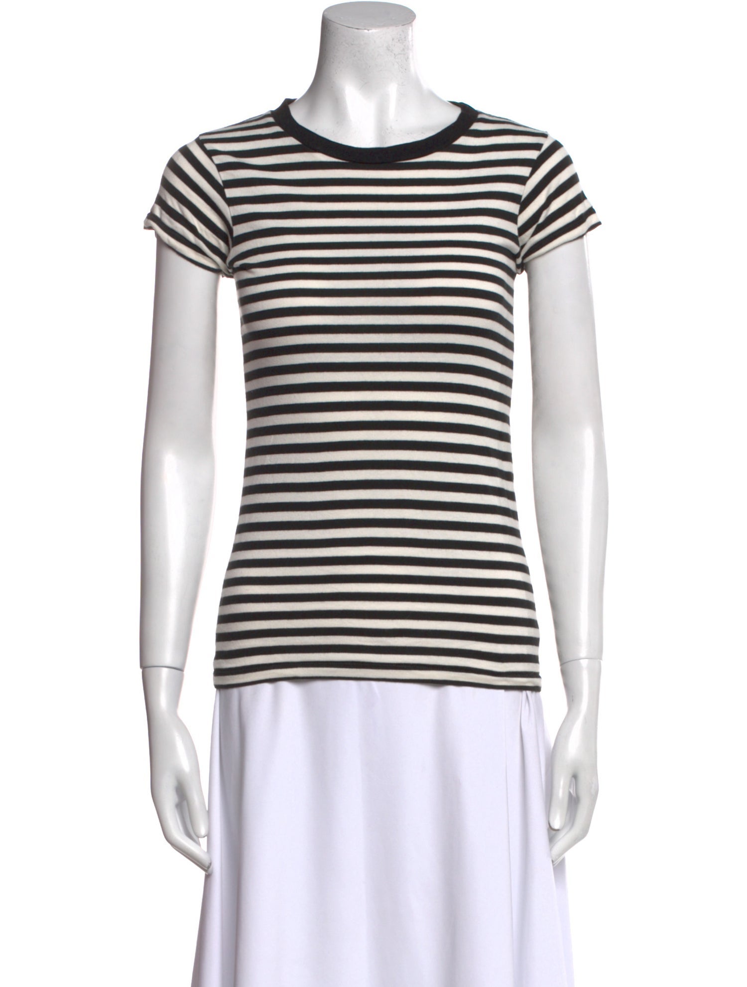 R13 Striped Crew Neck T-Shirt