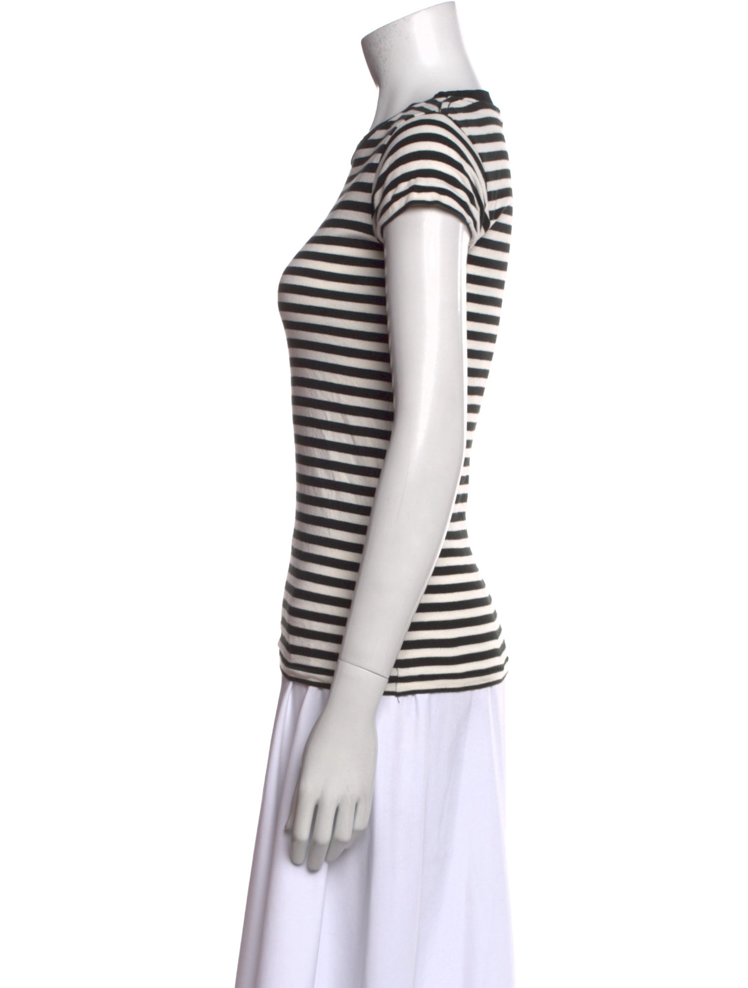 R13 Striped Crew Neck T-Shirt