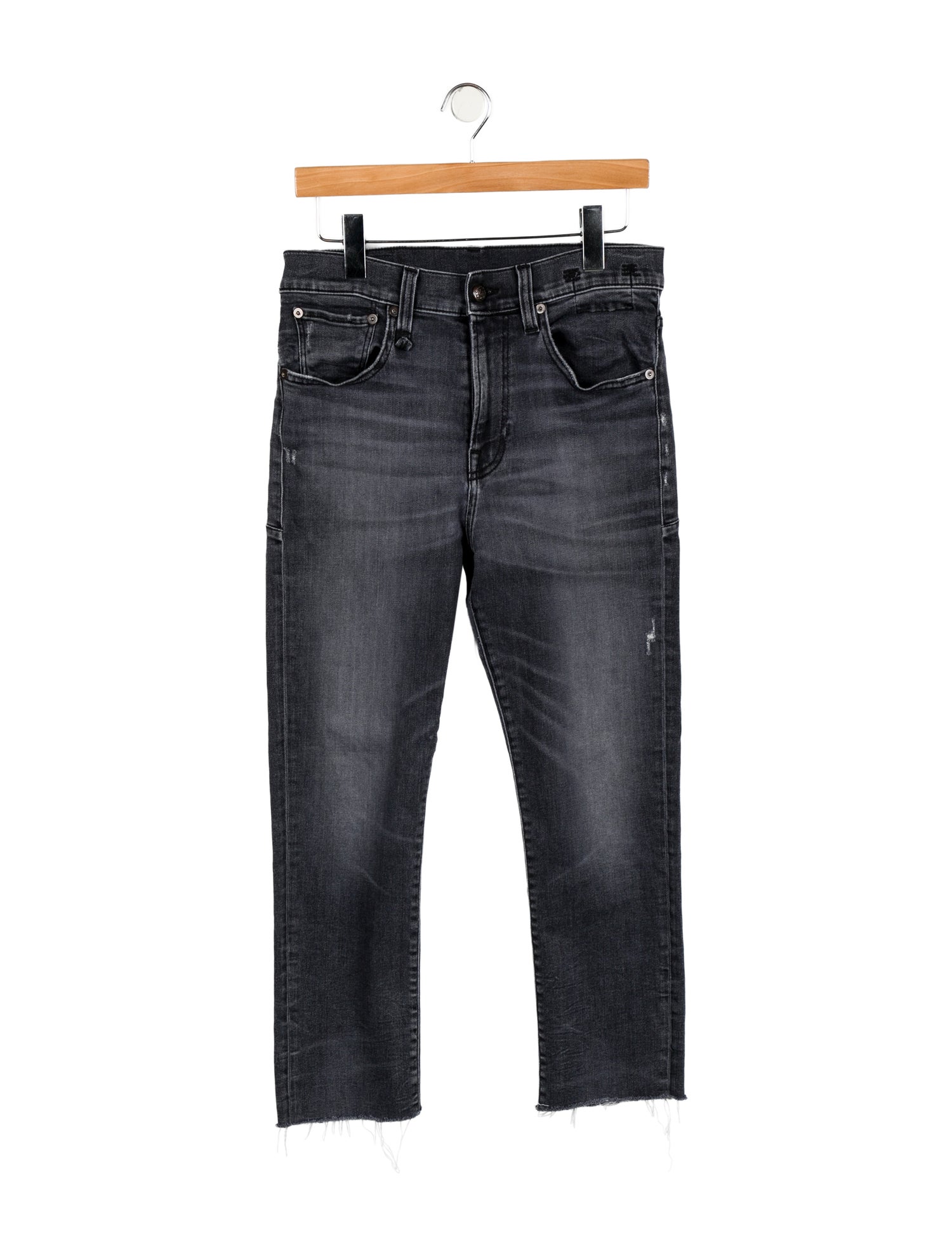 R13 Mid-Rise Straight Leg Jeans