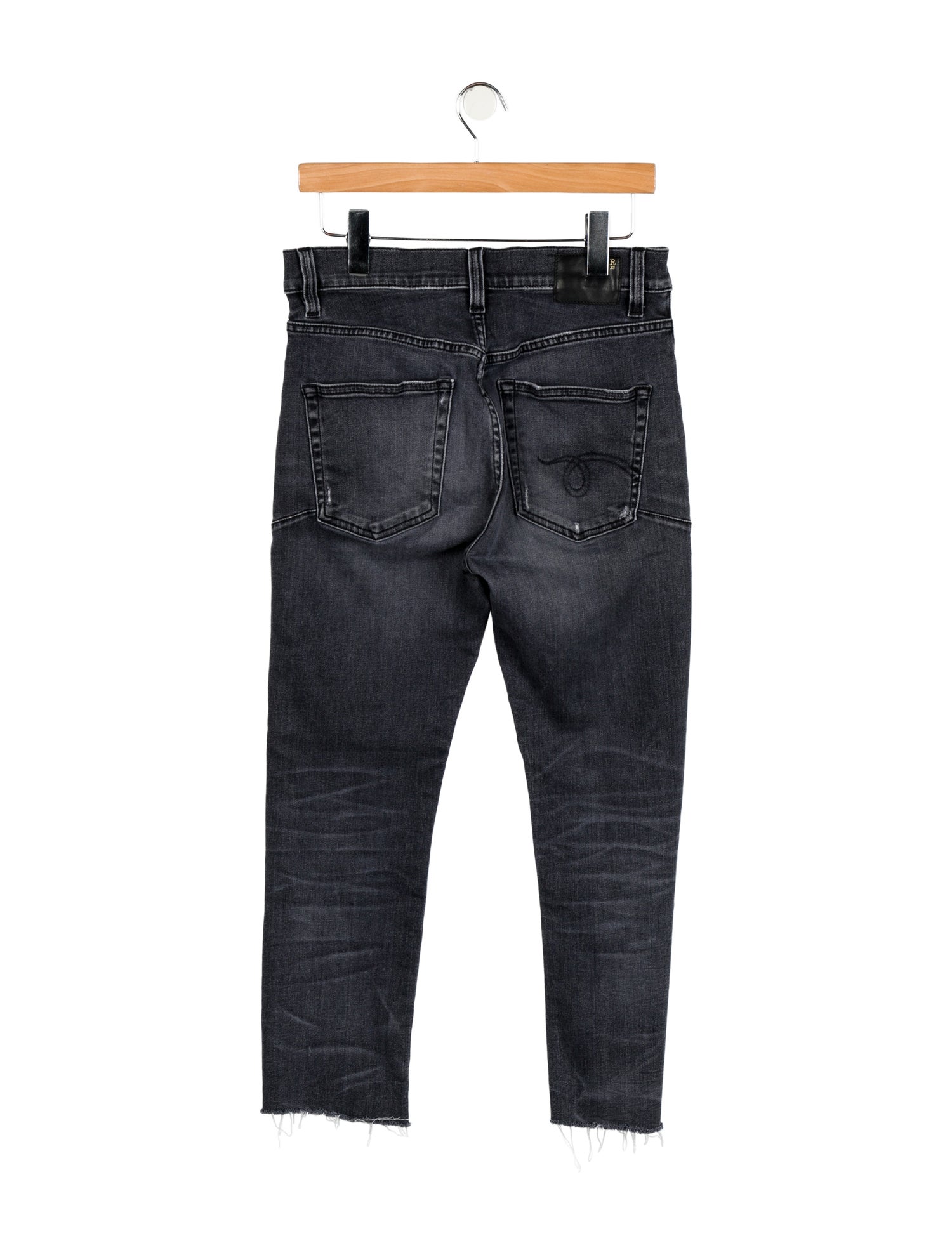 R13 Mid-Rise Straight Leg Jeans