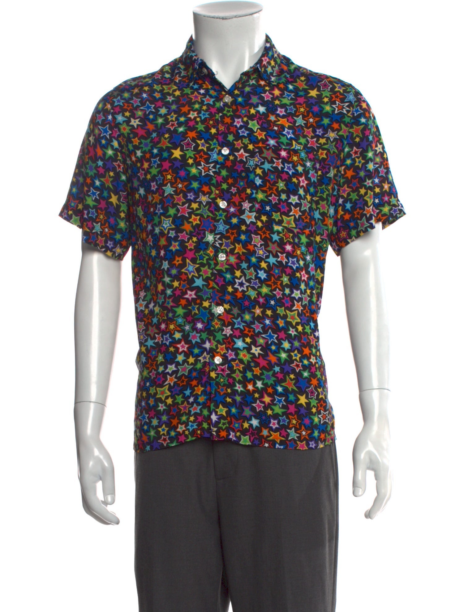 R13 Floral Print Short Sleeve Shirt