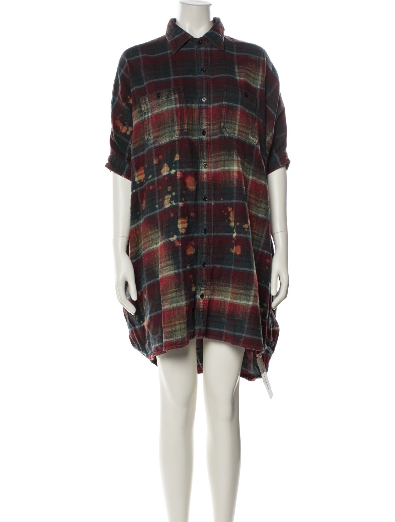 R13 Plaid Print Mini Dress w/ Tags