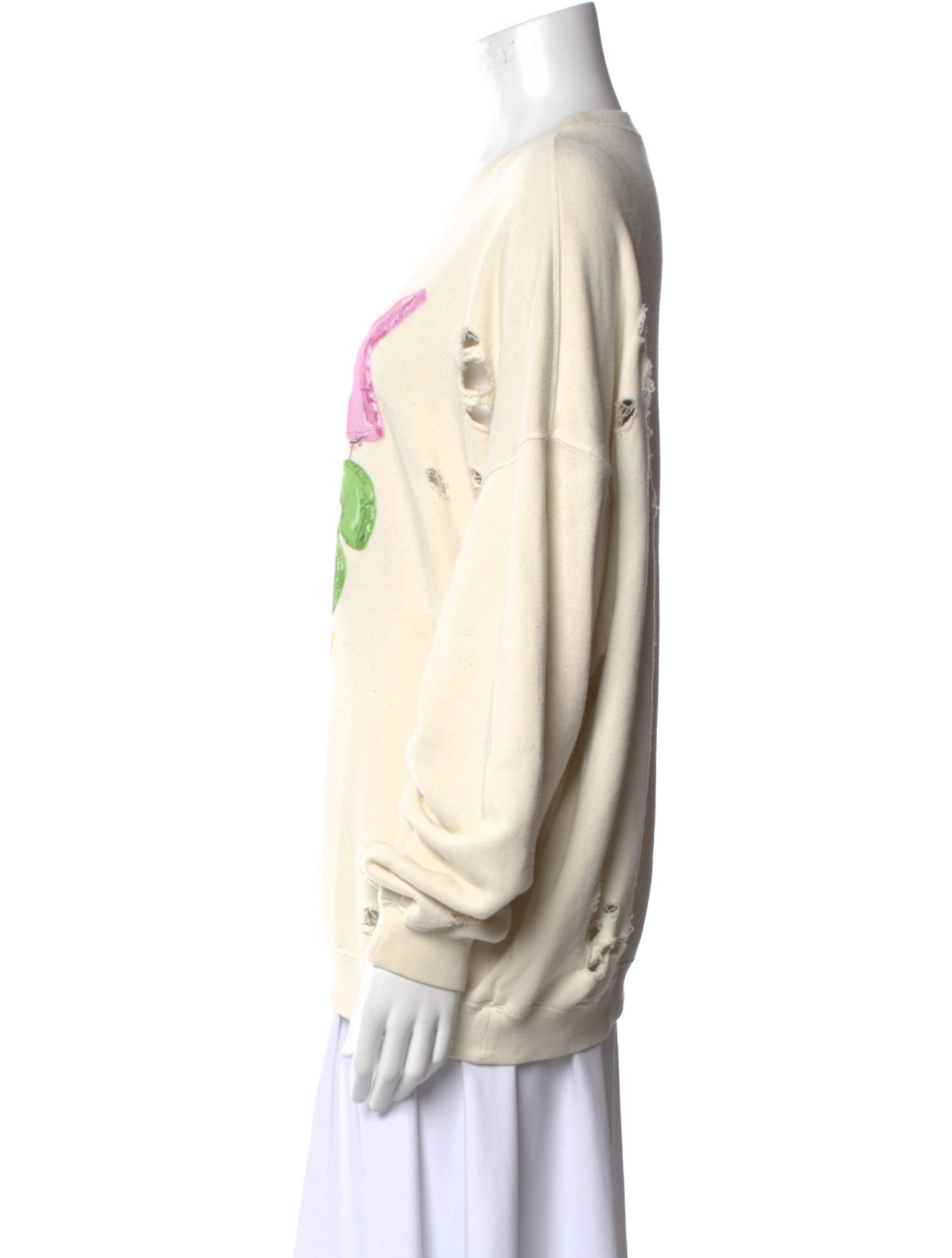 R13 Graphic Print Crew Neck Sweatshirt