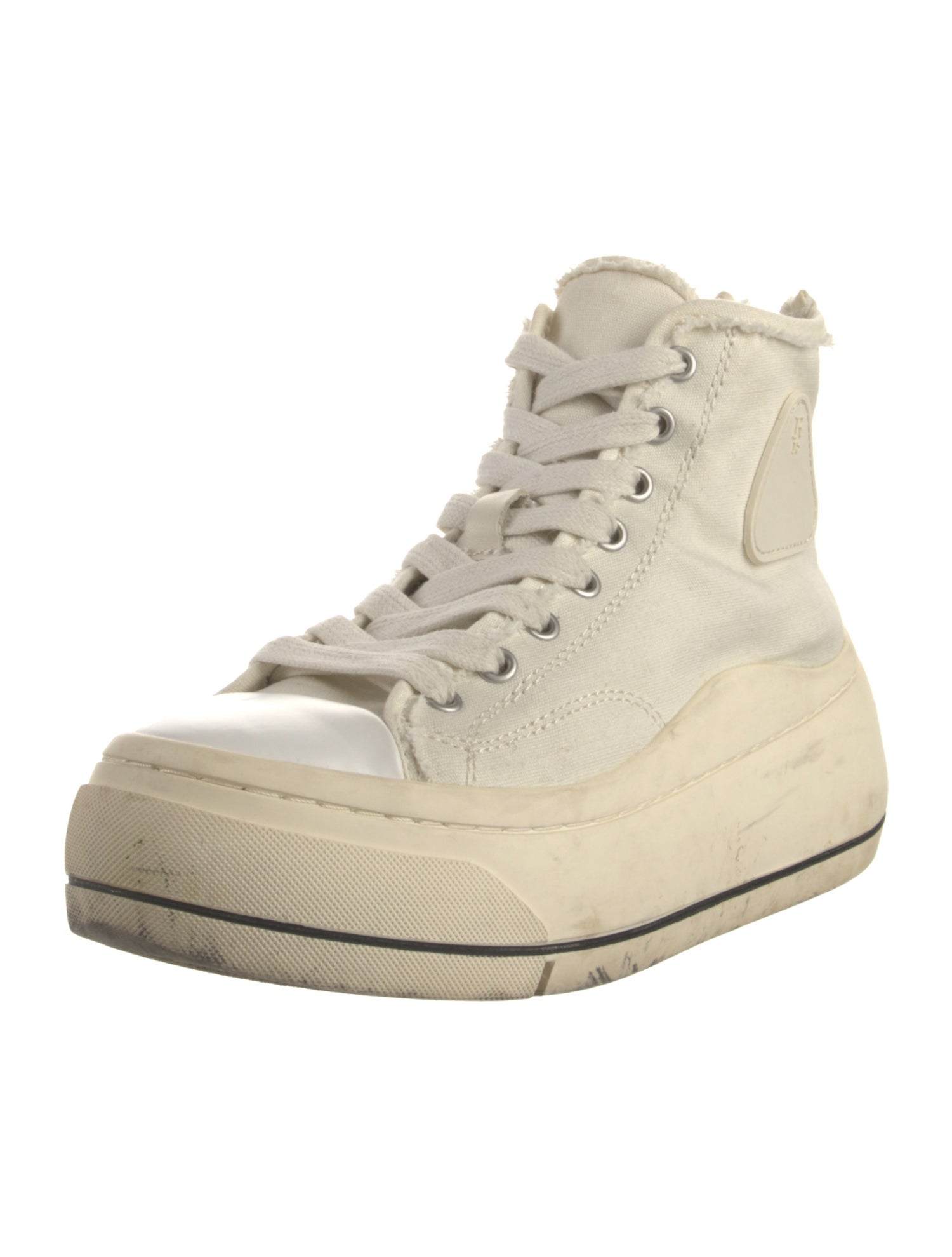 R13 Canvas Striped Sneakers