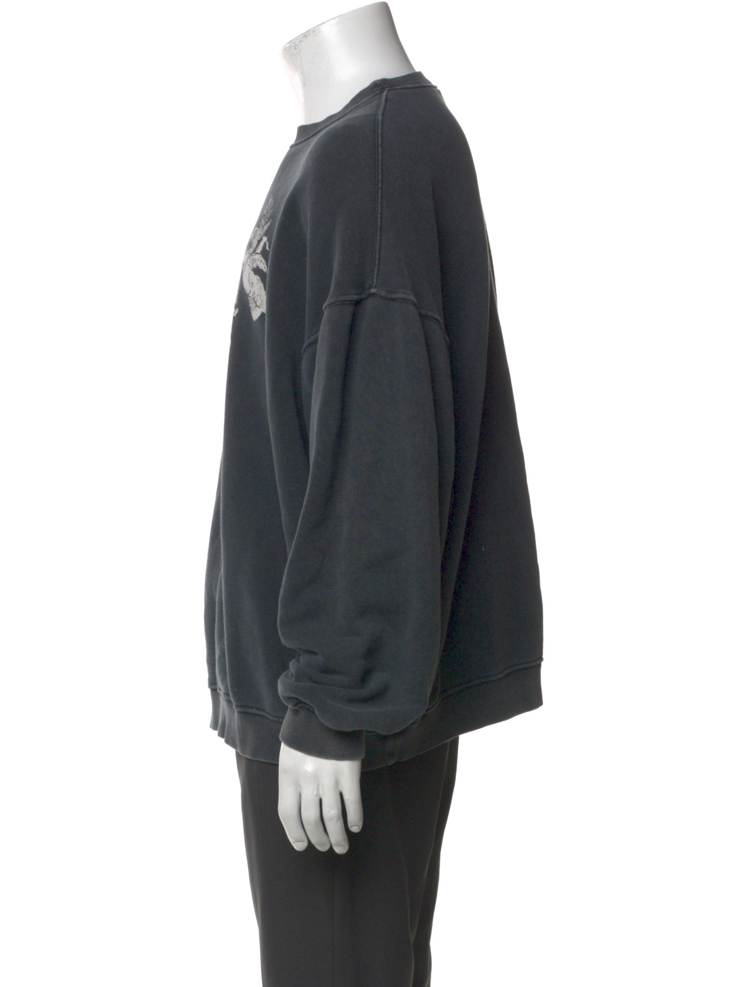 R13 Graphic Print Crew Neck Sweatshirt