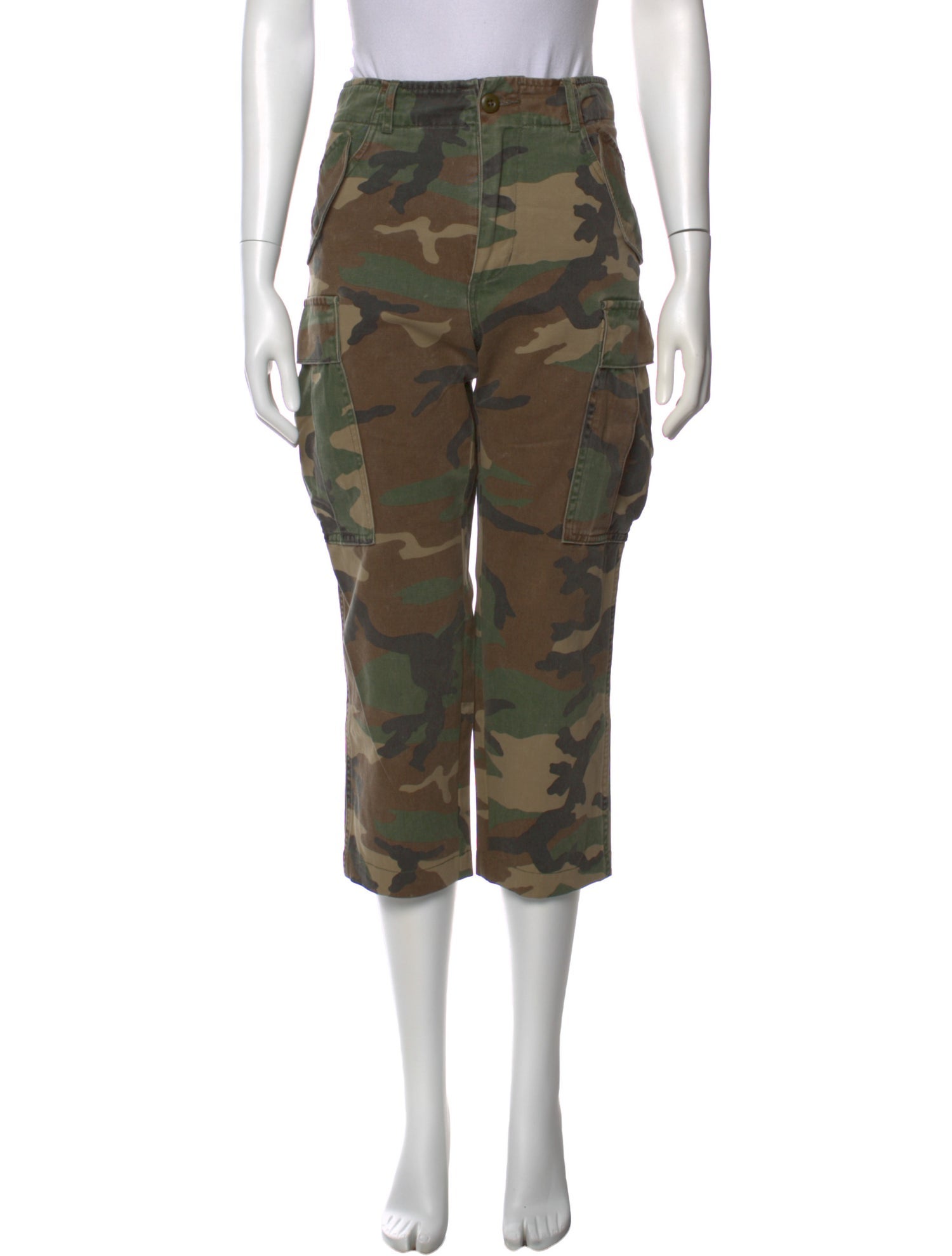 R13 Camouflage Print Straight Leg Pants
