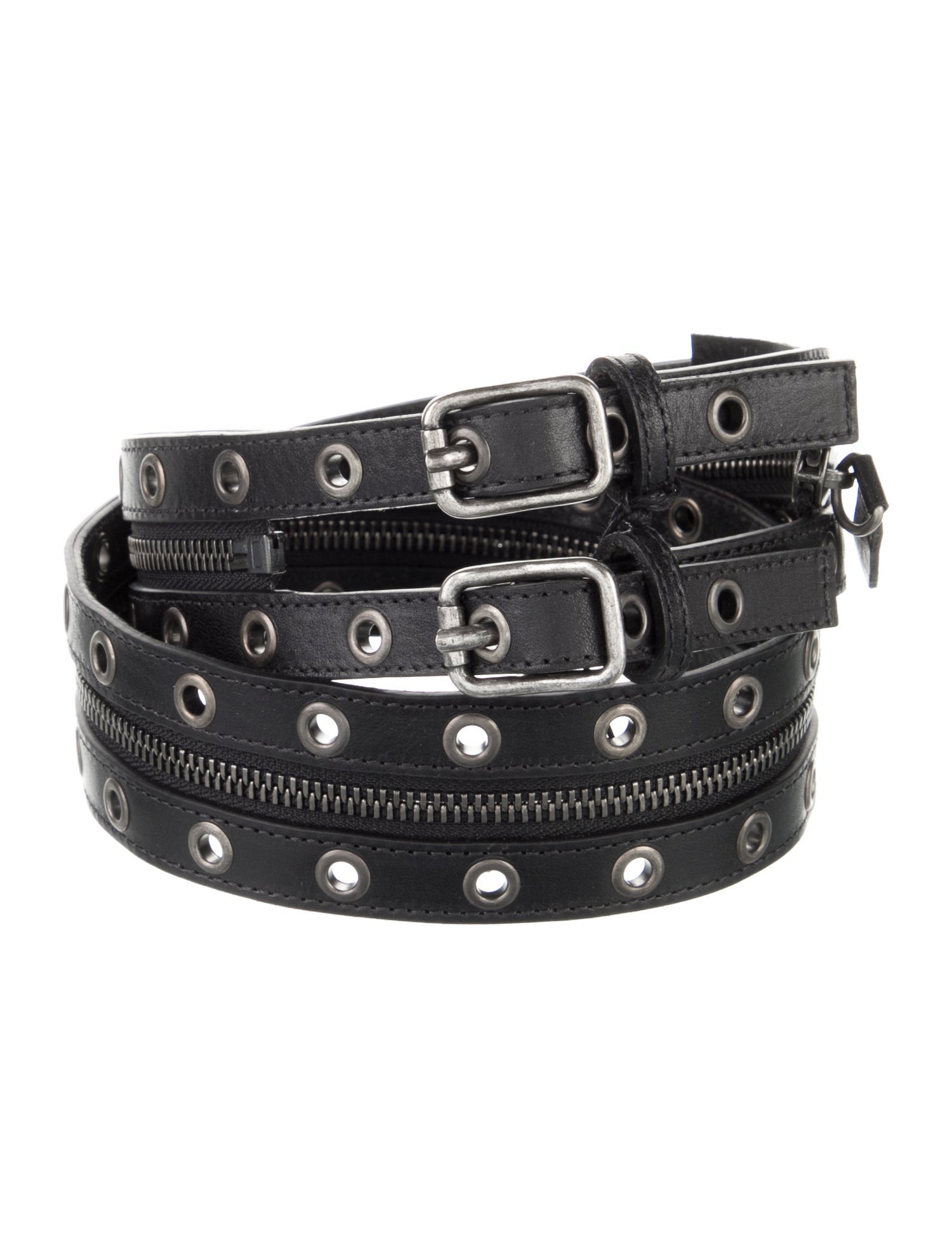 R13 Leather Studded Accents Belt w/ Tags