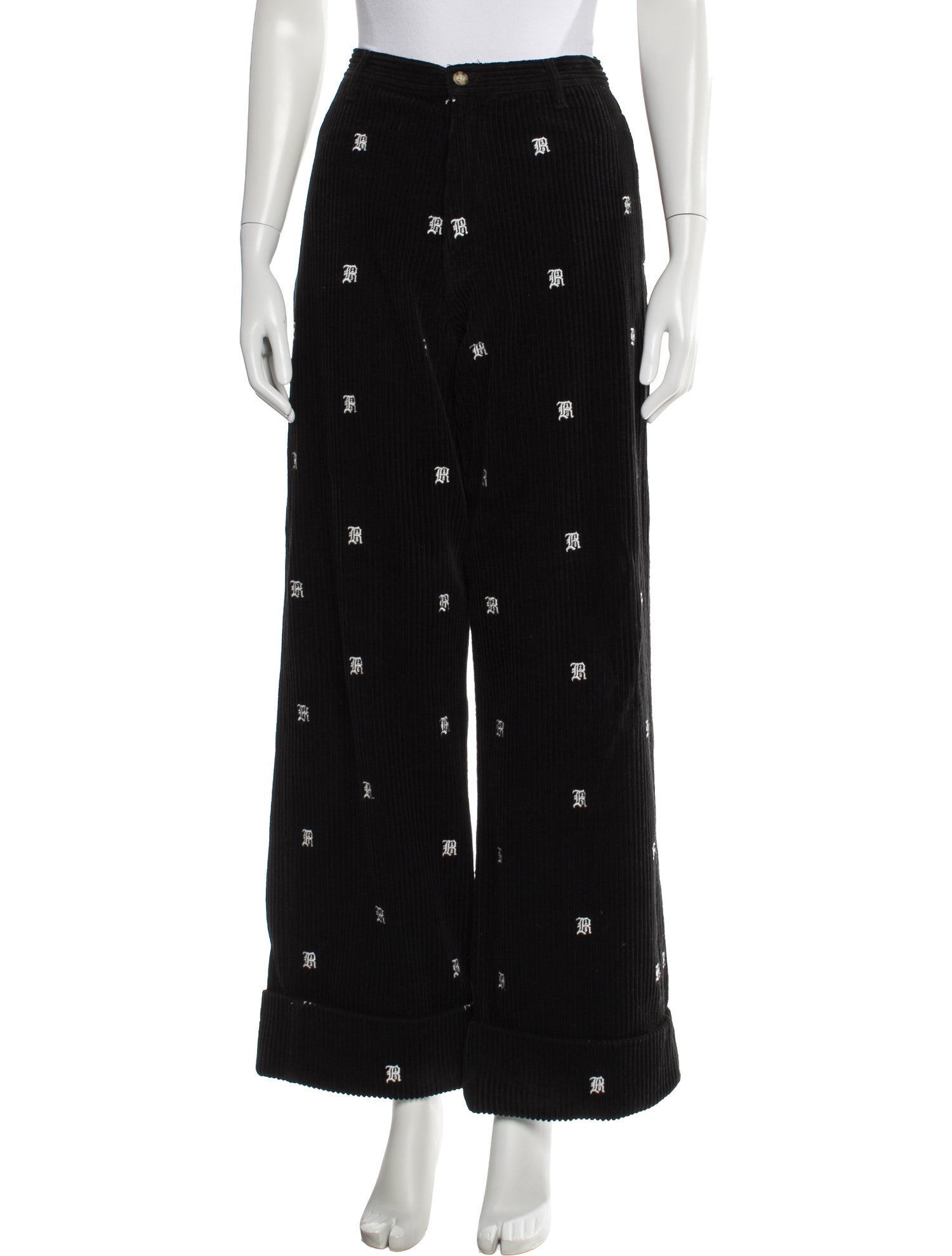 R13 Printed Wide Leg Pants