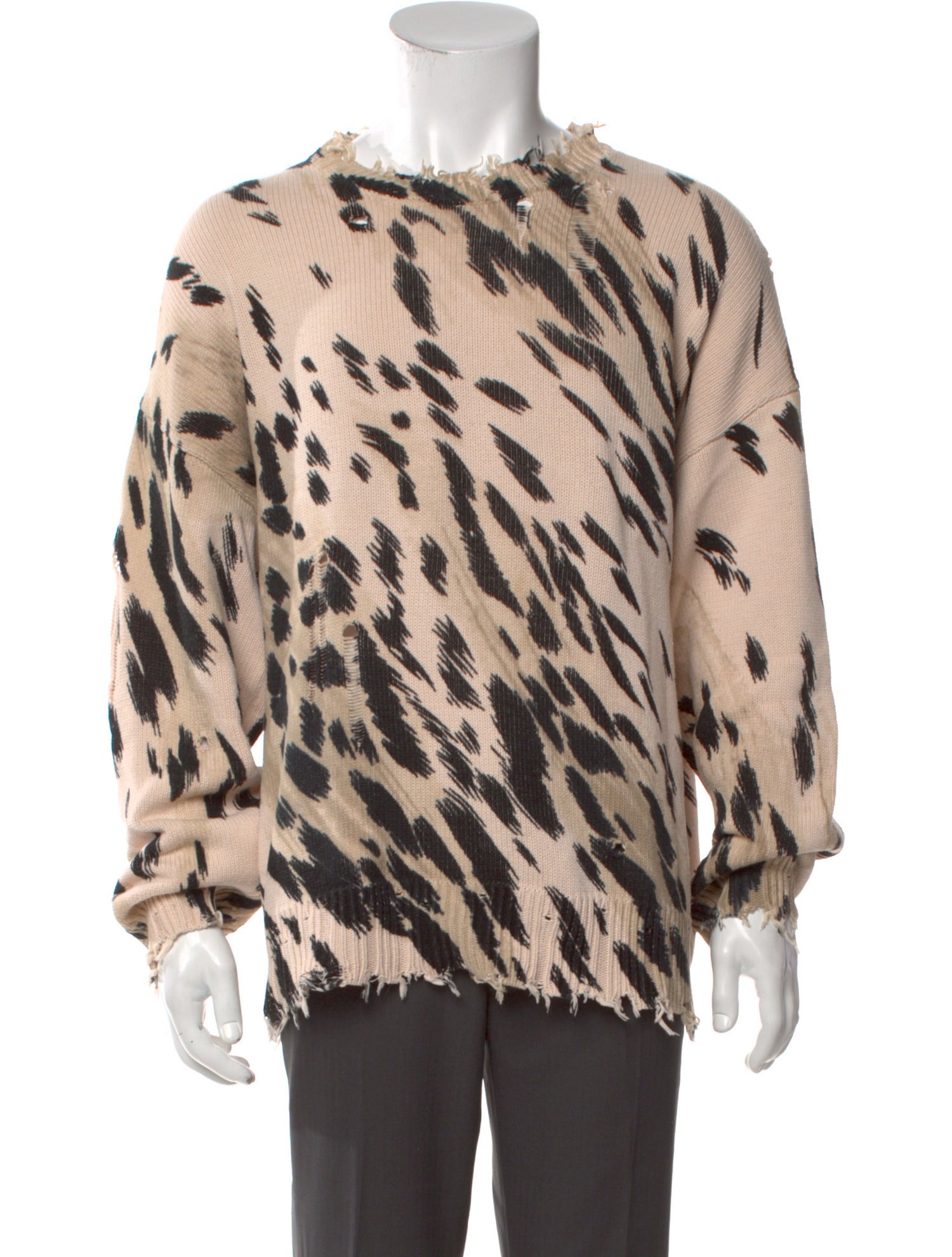 R13 Printed Crew Neck Pullover w/ Tags