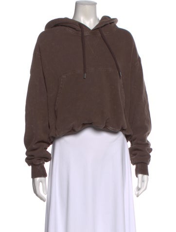 Pre-owned R13 Crew Neck Long Sleeve Hoodie In Brown