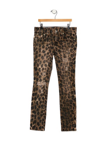 Pre-owned R13 2016 Skinny Leg Jeans In Brown
