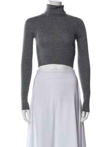 Pre-owned R13 Merino Wool Turtleneck Top In Gray