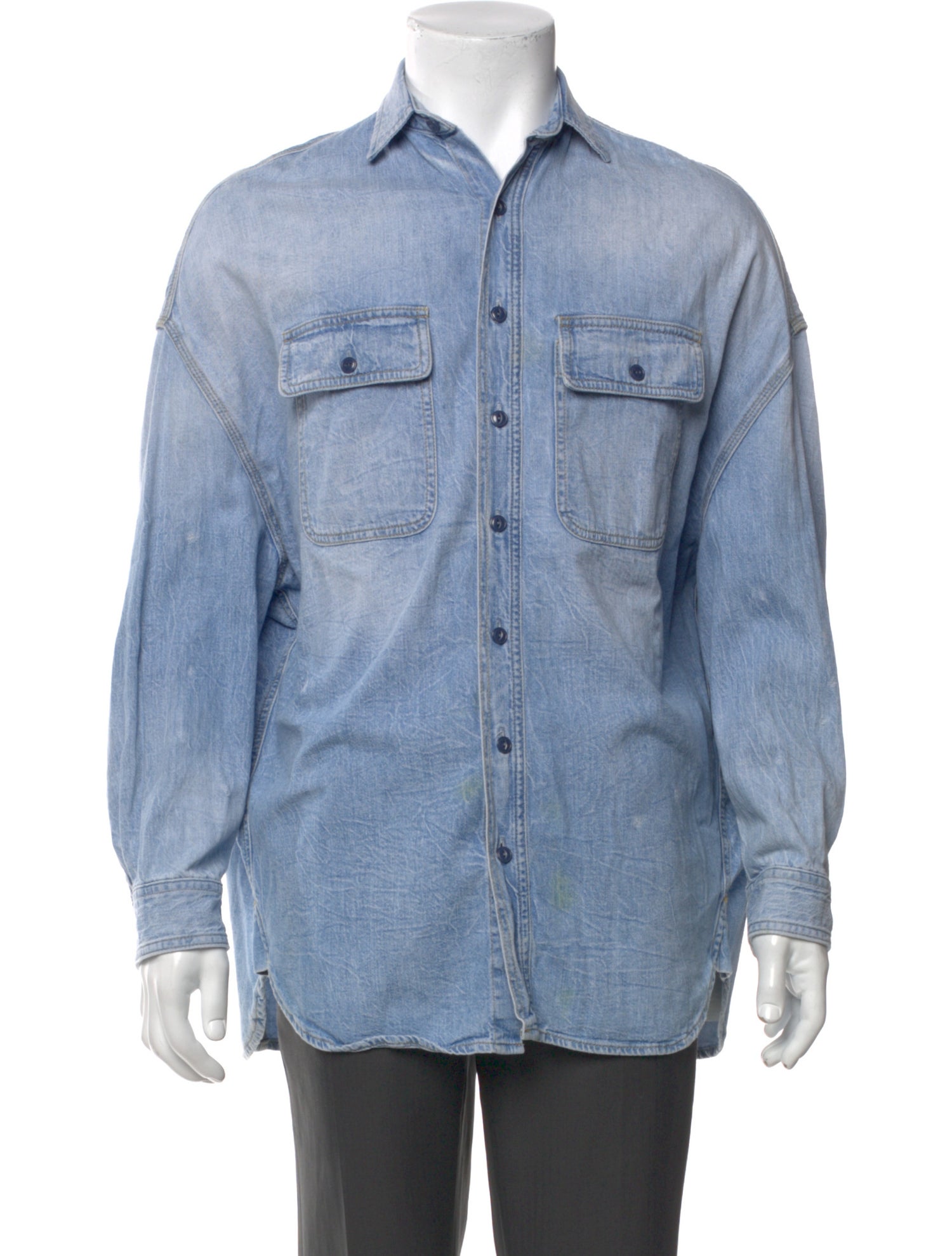 R13 Long Sleeve Denim Shirt
