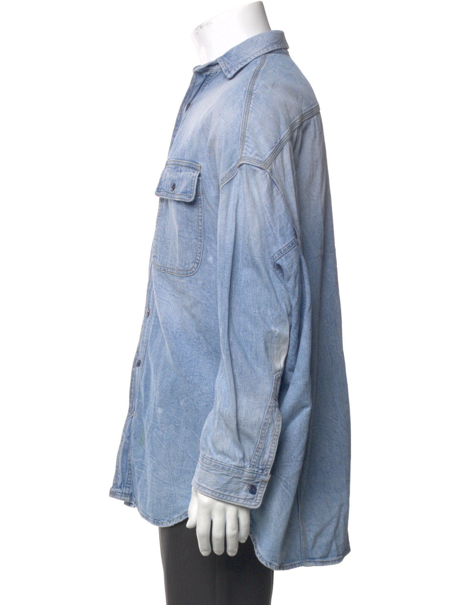 R13 Long Sleeve Denim Shirt