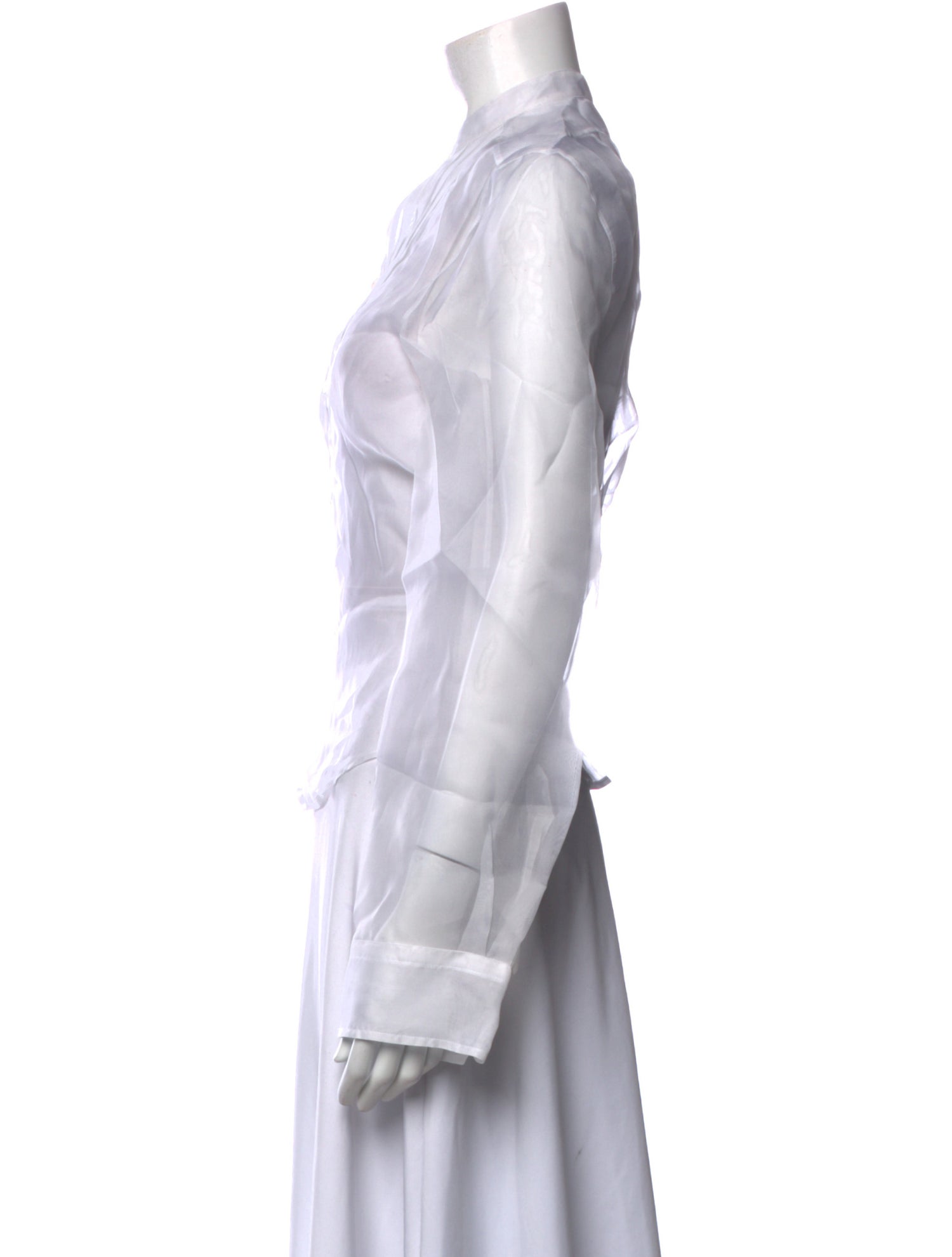 R13 Silk Long Sleeve Blouse