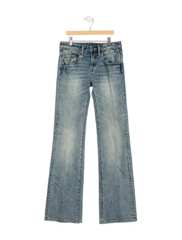Pre-owned R13 Mid-rise Flared Jeans In Blue