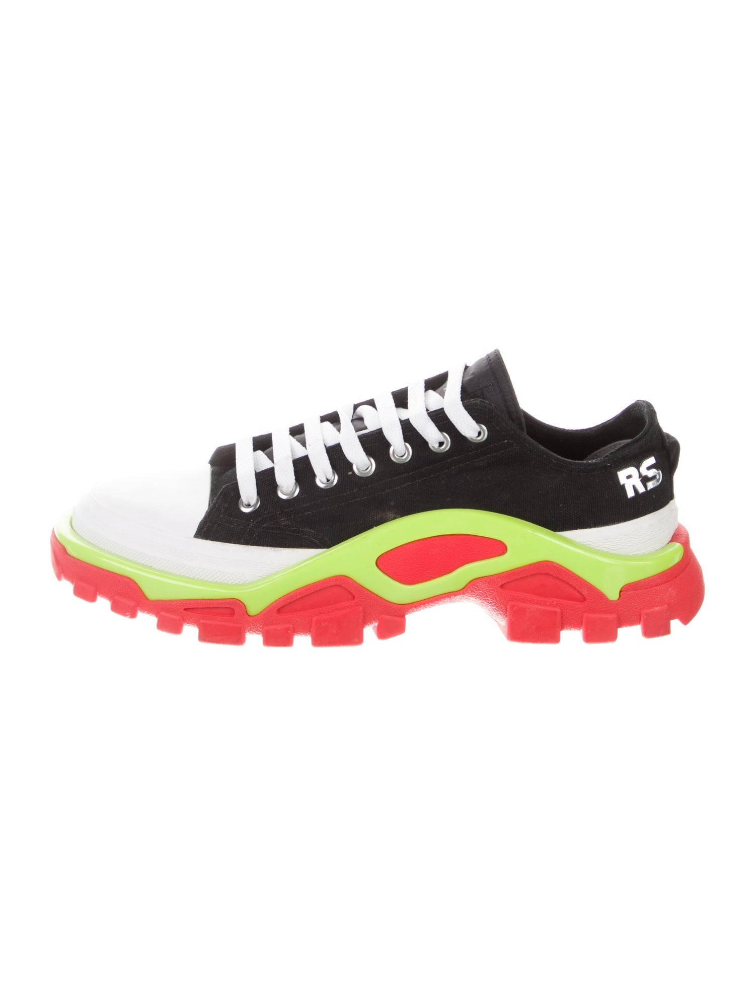 Raf Simons x adidas Canvas Printed Athletic Sneakers
