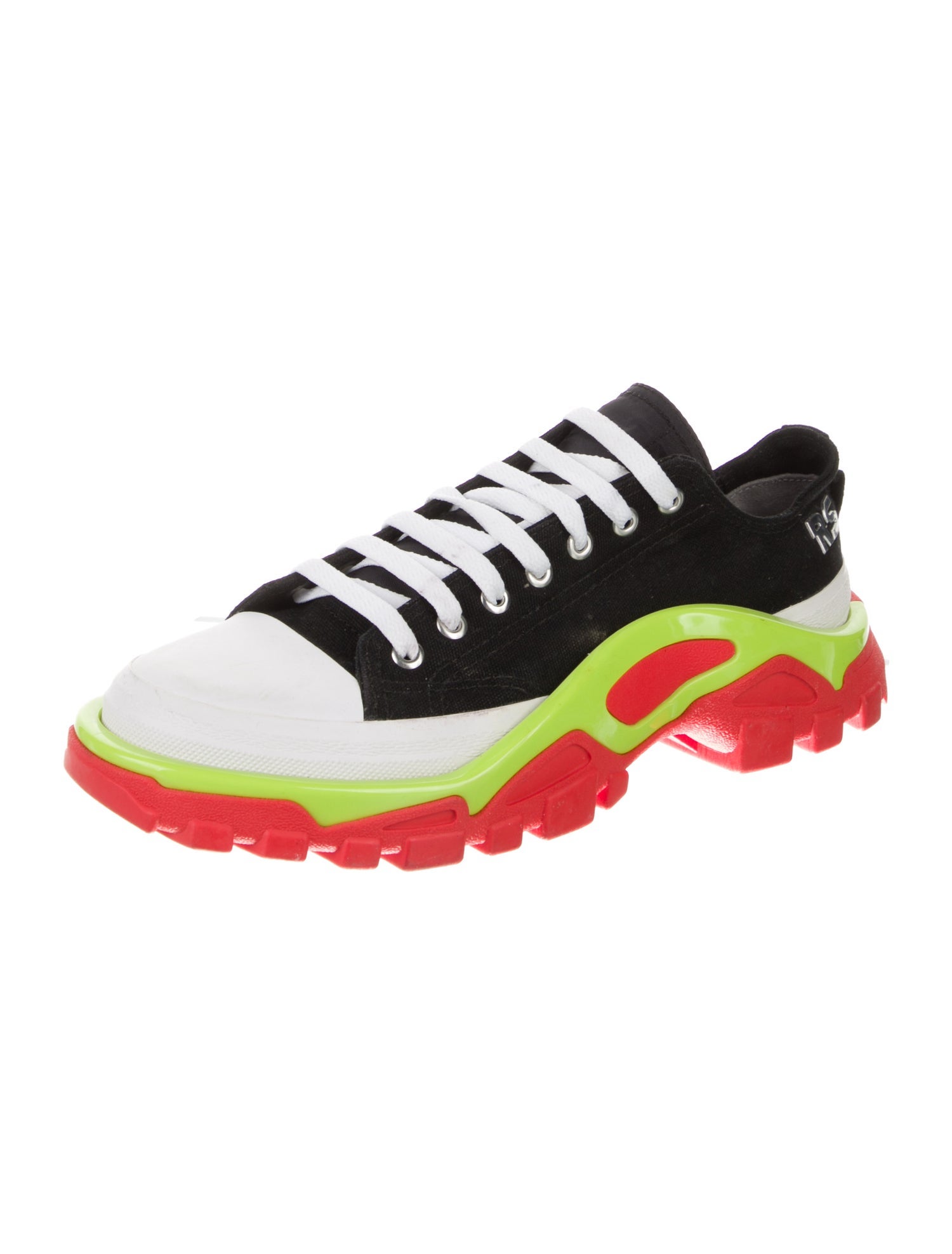 Raf Simons x adidas Canvas Printed Athletic Sneakers