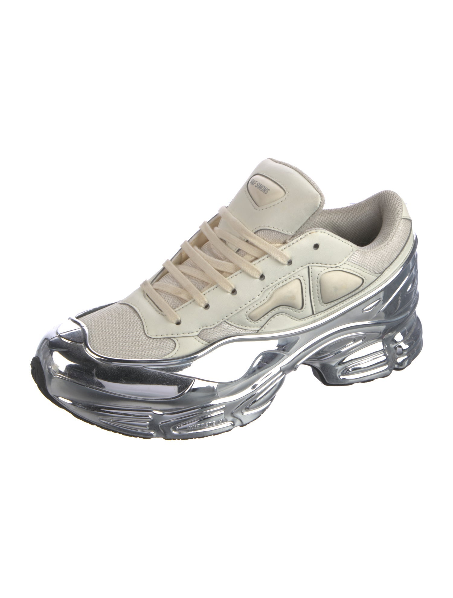 Raf Simons x adidas Leather Printed Chunky Sneakers