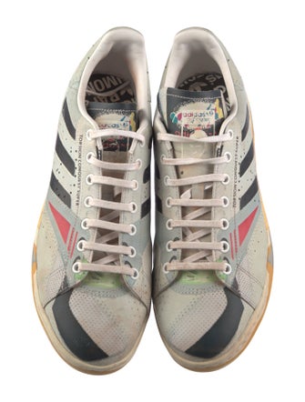 Raf Simons x adidas Leather Colorblock Pattern Sneakers