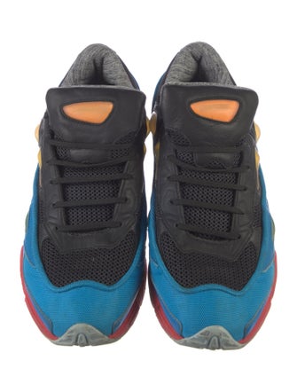 Raf Simons x adidas Mesh Colorblock Pattern Athletic Sneakers