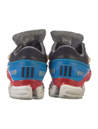 Raf Simons x adidas Mesh Colorblock Pattern Athletic Sneakers