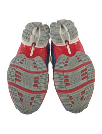 Raf Simons x adidas Mesh Colorblock Pattern Athletic Sneakers