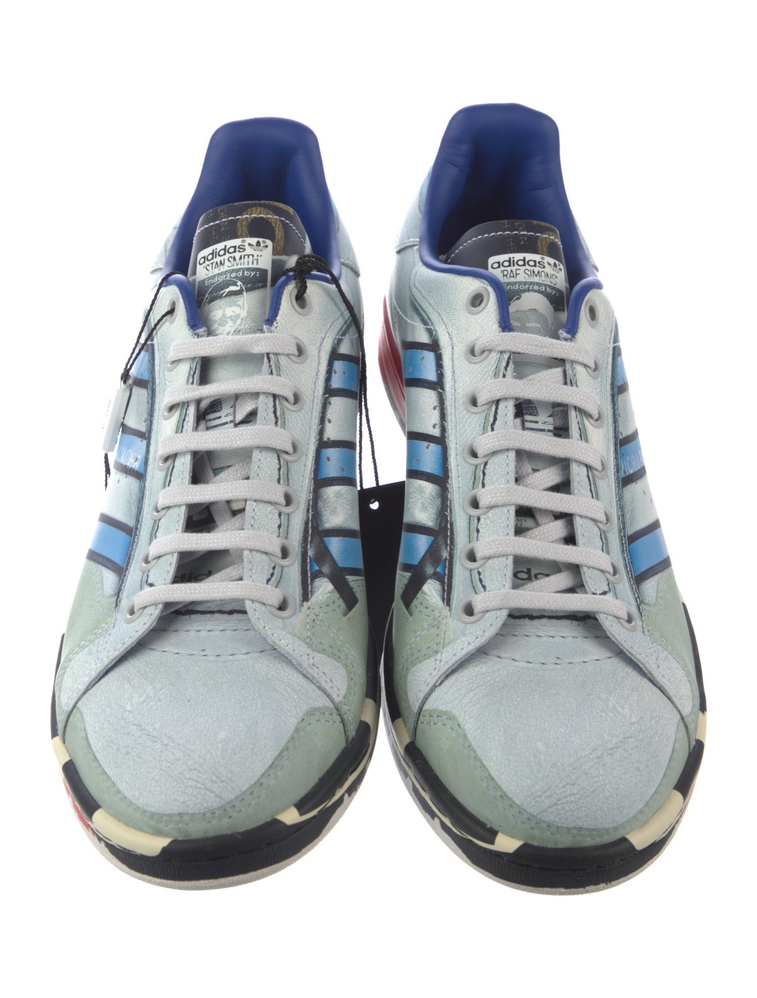 Raf Simons x adidas Leather Striped Sneakers