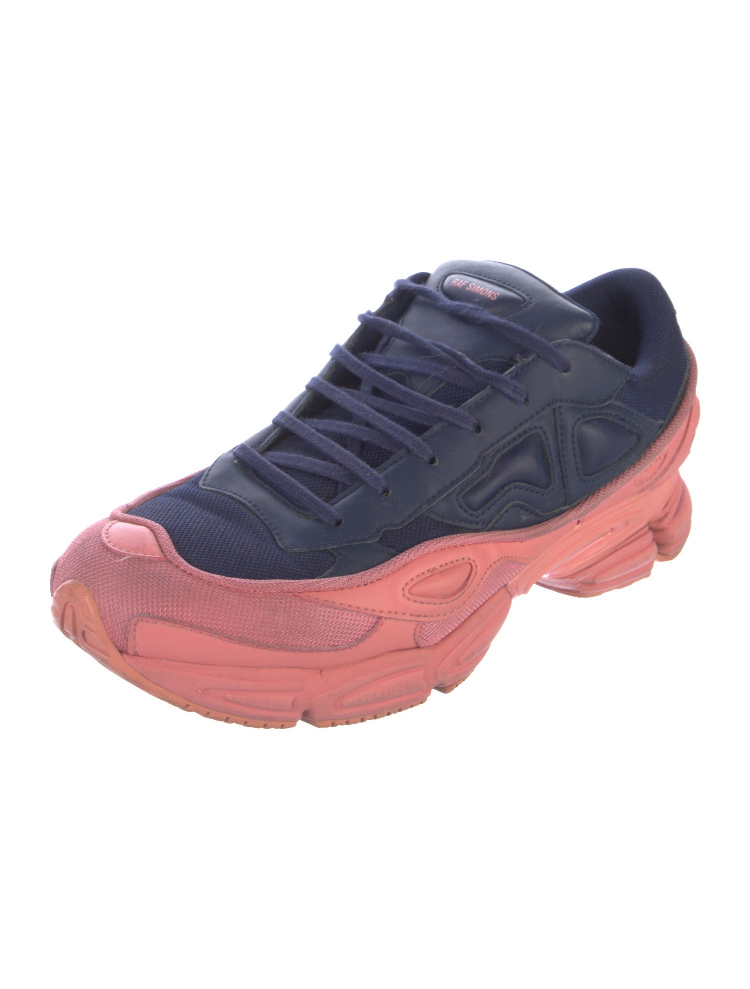 Raf Simons x adidas Mesh Colorblock Pattern Athletic Sneakers
