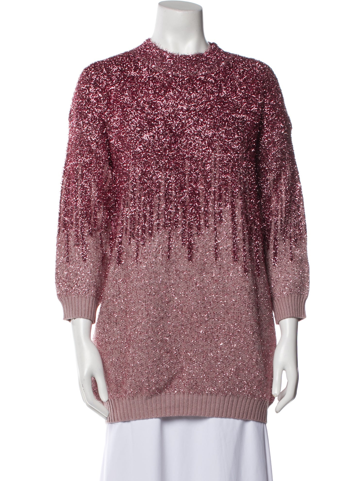 Raga Colorblock Pattern Crew Neck Sweater